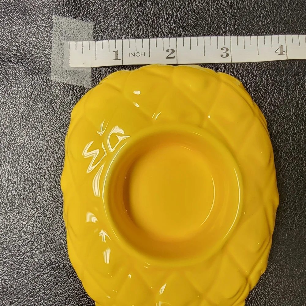 Yellow Pineapple Candle Holder